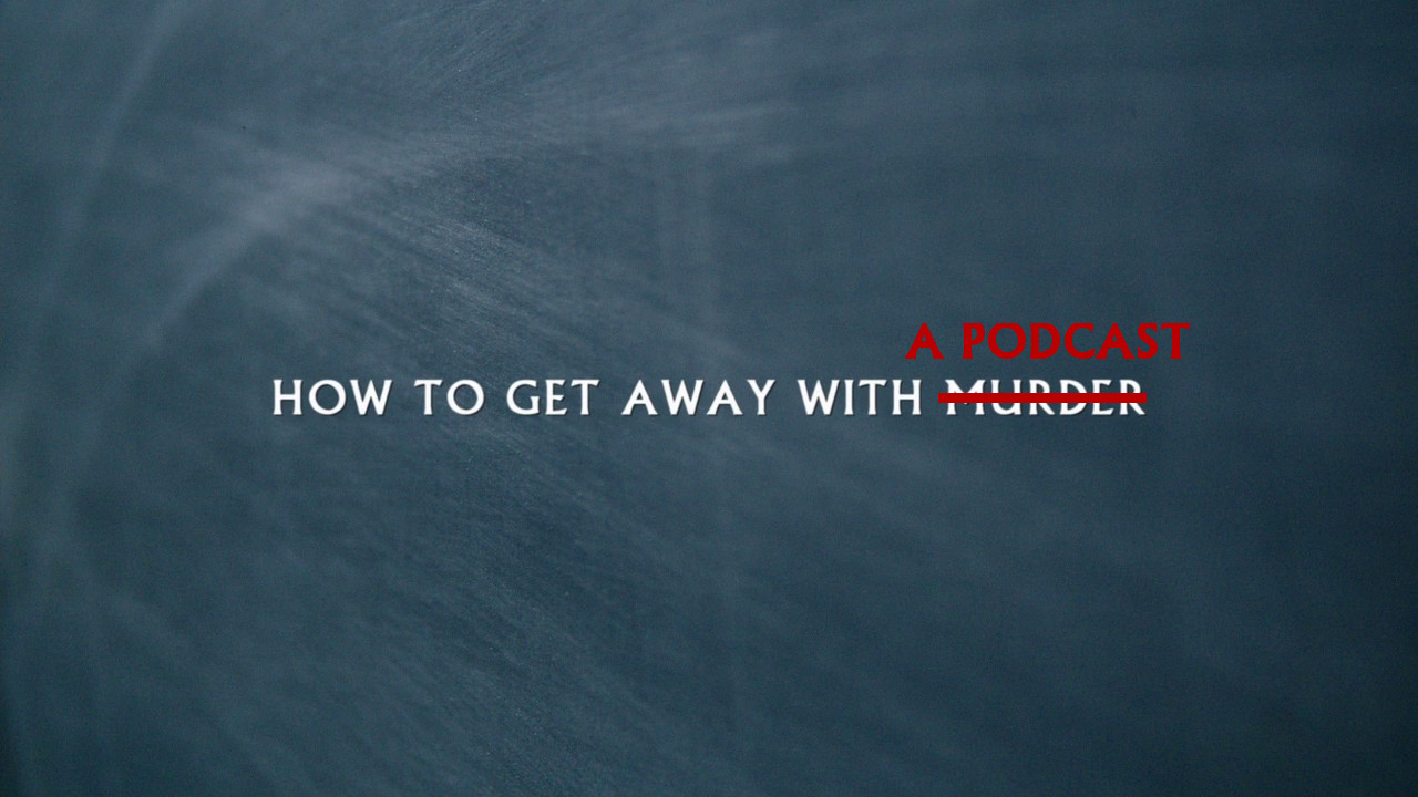 how to get away with a podcast title card
